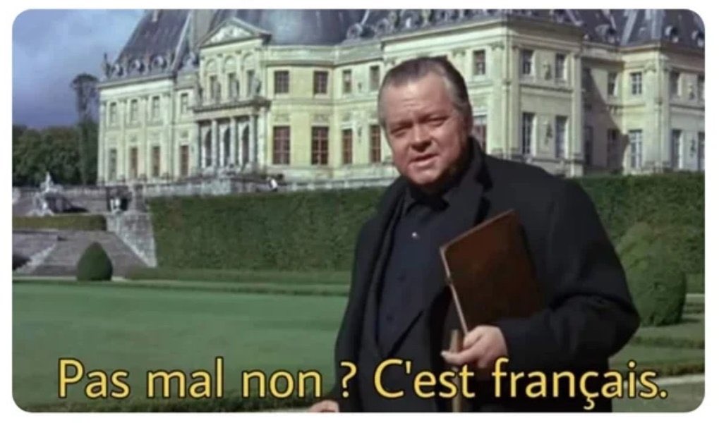 Mème : c’est beau, c’est français.